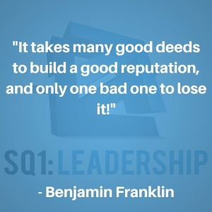 Franking quote on reputation #reputation #character #quote